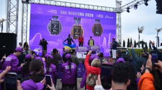 “Bakı Marafonu 2026”da mükafatlandırma mərasimi olub 