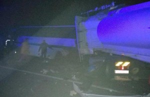 “DAF” sərnişin avtobusuna çırpıldı: 9 ölü, 10 yaralı - FOTO