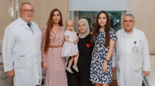 Leyla və Arzu Əliyevalar Milli Onkologiya Mərkəzində olublar - FOTOLAR 