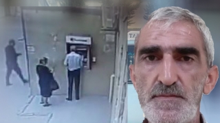 Bankomatda ondan yardım istəyən yaşlı qadını soyan kişi SAXLANILDI - VİDEO 