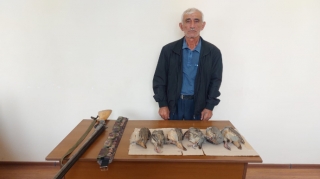 Cəbrayılda qanunsuz ov edən şəxs saxlanılıb 