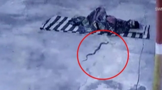 Yatağına ilan girən kişinin qorxu dolu anları  - VİDEO