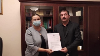 Qənirə Paşayeva şəhid leytenantın atası ilə görüşüb 