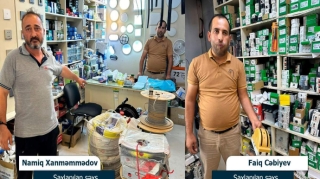 Mağazadan elektrik avadanlıqları oğurlanıb - FOTO 