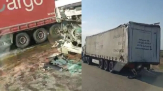 Bakı-Qazax yolunda TIR-lar toqquşdu, Ukrayna vətəndaşı xəsarət aldı   - VİDEO - YENİLƏNİB