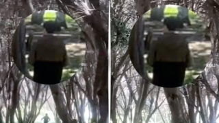 Bakıda parkda manyak peyda olub,  polis araşdırır - VİDEO 