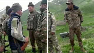 Əsgərimizin erməni hərbçi ilə komik dialoqu:  "Eta, çayın o üzü sizin, bu üzü bizim..." - VİDEO 