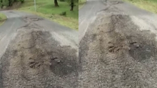 Dağ kəndlərinə gedən yolda sürüşmə aktivləşib – VİDEO 