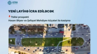 На одном из загруженных перекрестков в Баку изменят организацию движения 
