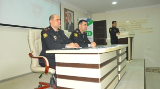 Polis Akademiyasının təşkilatçılığı ilə Şirvanda IX-XI sinif şagirdləri ilə görüş keçirilib  - FOTO