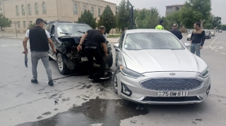 Naxçıvanda "BMW" "Ford"la toqquşub - FOTO 