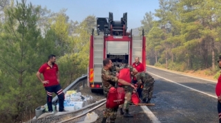 FHN-nin yanğınsöndürənləri Türkiyədə iş başında - FOTO  - VİDEO