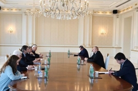 İlham Əliyev Minsk qrupunun Fransadan və ABŞ-dan olan həmsədrləri ilə görüşdü - FOTO 