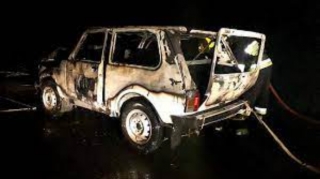 İmişlidə "Niva" yanıb