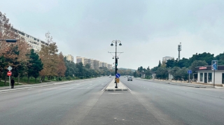 Qəzaların çox olduğu prospektdə yenilik - FOTO