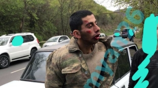 Ermənistanda itkin düşən hərbçimizi döydülər - VİDEO 