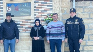 Polis əməkdaşları şəhidl ailələrini ziyarət edib  - FOTO