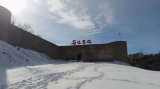 Şuşada gözəl qar mənzərəsi və son hava durumu - FOTO 