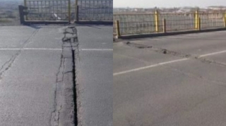 Zaqatalada beş il əvvəl istifadəyə verilən körpü yararsız hala düşdü - FOTO - AÇIQLAMA 