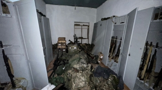 Xocalıda kitabxanada silah-sursat aşkarlandı   - FOTO