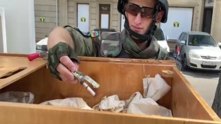 В Насиминском районе обнаружена ручная граната