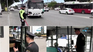 DYP Sabunçuda avtobus sürücüləriylə profilaktiki söhbətlər apardı   - VİDEO