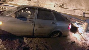 Körpü çökdü: 4 nəfər yaralanıb - VİDEO