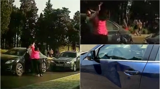 Bakıda qadın sürücülər əlbəyaxa oldu  - İş məhkəməyə qədər gedib çıxdı  - VİDEO