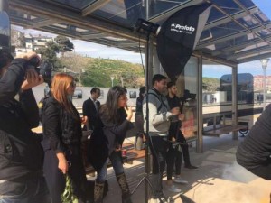 Nərgiz Paşayevanın qızı Bakı Dəmiryol Vağzalında - FOTOLAR