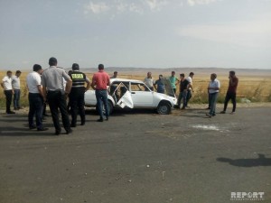 Oğuzda avtomobil aşdı: ölən və yaralananlar var - FOTO