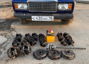 Avtomobildə gizlədilən ehtiyat hissələri aşkarlandı