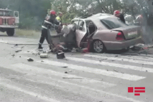 Gürcüstanda ağır yol qəzası: 3 ölü, 2 yaralı - FOTO