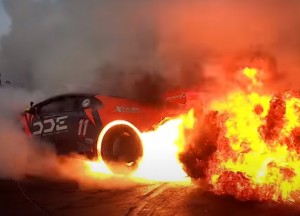 “Lamborghini Huracan”nın drift-şou görüntüləri - VİDEO