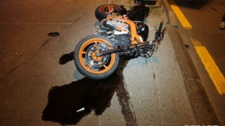 Bakıda avtomobil motosikletçini vurub
