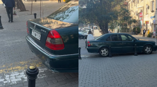 Bu küçədə sürücülər hər gün maşını piyada keçidinin üstündə saxlayır - VİDEO