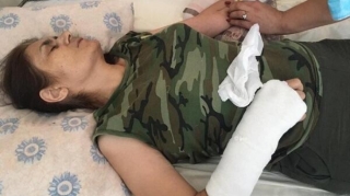 Jurnalistlər binasında bədbəxt hadisə - FOTO 