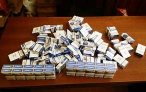 Avtomobildən 1720 ədəd siqaret müsadirə olundu