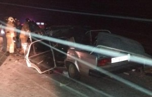 Polislərin olduğu “VAZ” “Toyota” ilə toqquşdu: 5 ölü, 3 yaralı - FOTO