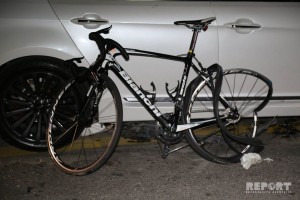 Oğuzda velosipedçini avtomobil vurub