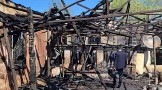 Masallıda dəhşət - Baba və nəvəsi yanaraq öldü - FOTO 