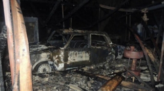 Şəki sakini öz avtomobilini yandırdı 