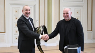 İlham Əliyev UFC-nin prezidentini qəbul etdi - FOTO