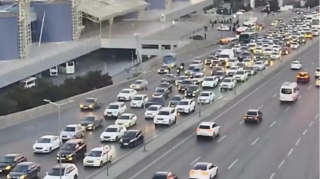 На каких улицах Баку 5 января наблюдаются транспортные заторы? - ФОТО