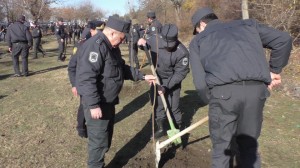 Zaqatalada da polis ağacəkmə aksiyasında fəal iştirak edib