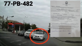 Yol polisi "protiv" çıxan sürücünü cərimələdi  - VİDEO