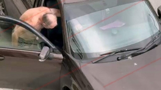 Alt paltarında şəhərə çıxıb maşın qaçırdı; qəza törədib tutuldu - VİDEO 