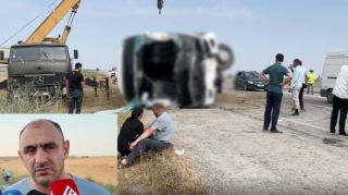 Aşan avtobusun sürücüsü danışdı: “Gözümə gün düşdü” - VİDEO 
