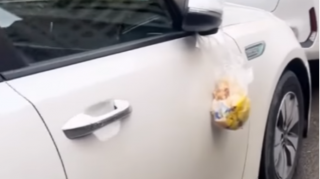 Maşını zibil yeşiklərinin yanında saxlayan sürücünü belə cəzalandırdılar - VİDEO