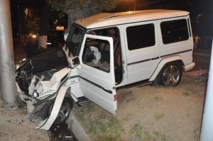 Şəmkirdə “Gelandewagen” və “Mitsubishi” toqquşdu - VİDEO