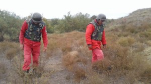 Dəmiryol stansiyasının yaxınlığında avtomat tapılıb - FOTO